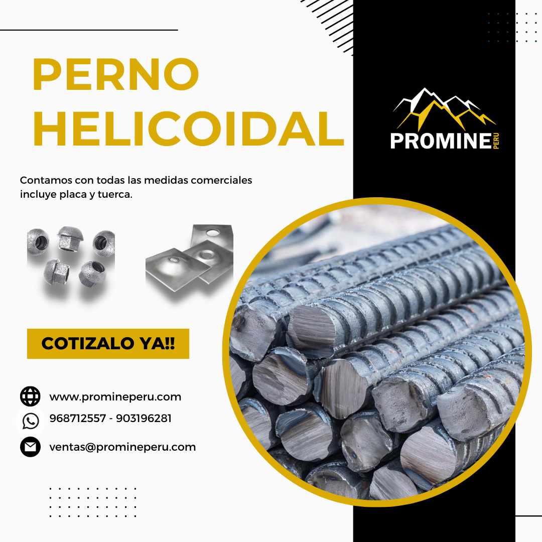 PERNOS HELICOIDALES PRODUCTOS PROMINE AREQUIPA 2023